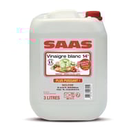 Saas vinaigre d'alcool blanc 14° cristal  3l