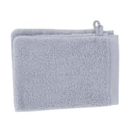 Gant de toilette 15x21cm prima gris perle lot de 2