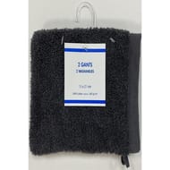 Gant de toilette 15x21cm prima anthracite lot de 2