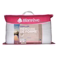 Blanrêve oreiller 55x35cm mémoire de forme moelleux