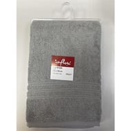 Influx drap de bain 100x150 cm uni gris clair 500g