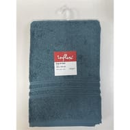 Influx drap de bain 100x150cm uni bleu canard 500g