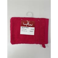 Influx gant de toilette 15x21cm 500g framboise lot de 2