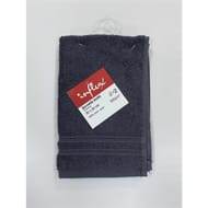 Influx serviette invité 30x50cm uni anthracite lot de 2