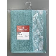 Serviette 50x90cm fougère bleu vert