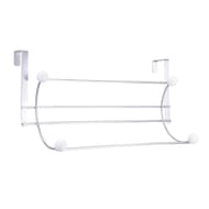 2 en 1 - Patère de porte 4 têtes et porte-serviette