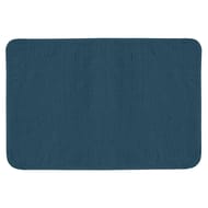 Tapis microfibre uni 45x75 bleu majolica