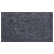 Tapis coton uni roule 45x75 gris magma