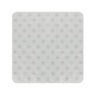 Tapis de douche translucide pvc uni col assortis pure ess 53x53