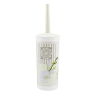 Pot a balai avec brosse white orchid plastique