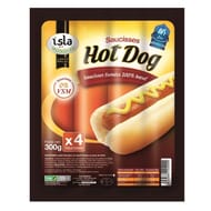 Isla Mondial Saucisses hot dog 100% boeuf 300g