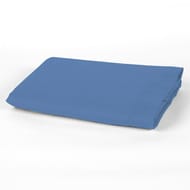 Drap plat 180x290 uni bleu polycoton