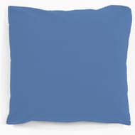 Taie d'oreiller 63x63 uni bleu polycoton