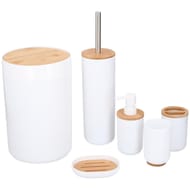 Accessoires salle de bain et brosse de toilette x6