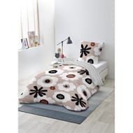 Parure hc microfibre 140x200 + 2 taies 63x63 flower