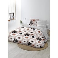 Parure hc microfibre 200x200 + 2 taies 63x63 flower
