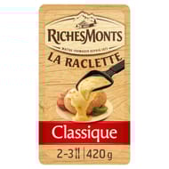 RichesMonts raclette 16 tranches tranchettes classique 26%mg 420g