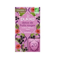 Pukka infusion bio détox de fruits rouges x20s - 34g