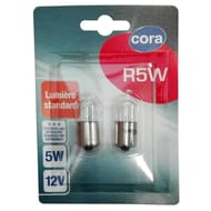 Cora blister 2 ampoules voiture R5W culot BA15s 5W 12V