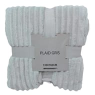 Plaid gris 130 x 160 cm