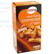 Cora mini-flûtes emmental 125g