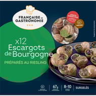 Fdg 12 escargots de bourgogne préparés moyen riesling 67g