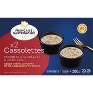 Fdg 2 cassolettes volaille ris de veau 200g