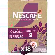 Nescafé farmers origins india intensité 9 18 capsules