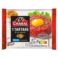 Tartare de boeuf 5% MG et sa sauce 250g Charal