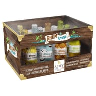 Abtey casier carton rhum arrangé 12 bouteilles liqueurs assorties 155g