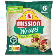 Mission wraps quinoa chia x370g