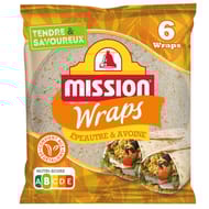 Mission wraps épeautre et avoine 370g