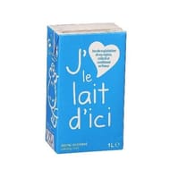 J'aime le lait d'Ici lait demi écréme brique 1l