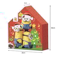 Les minions calendrier de l'avent chalet de chocolat 150g + 1 jouet minions