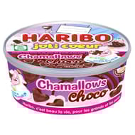 Haribo boîte chamallows chocolat joli coeur 280g
