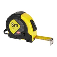 Mètre ruban 8 m x 25 mm bimatière 2 stop