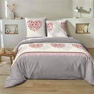 Parure drap 240x290cm + drap housse 140x190cm + 2 taies 63x63cm celia flanelle