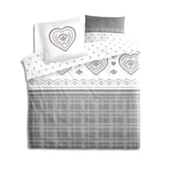 Parure housse de couette 140x200cm + 1 taie 63x63cm anais