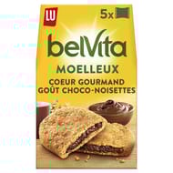 Lu belvita moelleux coeur gourmand chocoat noisettes  250g
