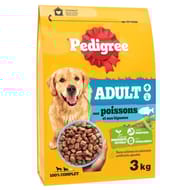 Pedigree adulte croquettes aux poissons et aux légumes pour chien 3kg