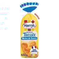 Harrys brioche tressée nature moins de sucres sans additifs 450g
