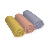 Drap housse jersey 90x190cm unis assortis