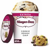 Haagen Dazs pot cookie dough chip exträa 650ml 551g