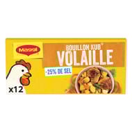 Maggi bouillon kub volaille réduit en sel de -25% 120g