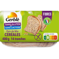 Gerblé pain de mie céréales et graines sans gluten 400g