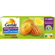 Gerblé sans gluten madeleines saveur citron sans gluten sans lactose 180g