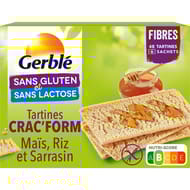 Gerblé sans gluten cra'cform maïs riz sarrasin 210g