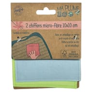 Header 2 chiffons microfibre 10x10cm 2 couleurs