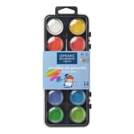 Boite de 12 pastilles diamètre 28mm+1pinceau