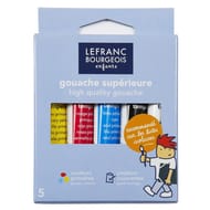 Boîte carton gouache couleurs primaires 5x10ml